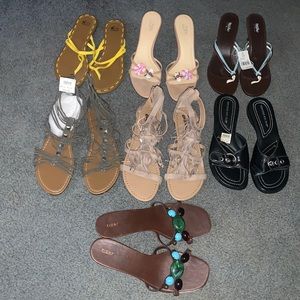 Sandals some heeled size 10
